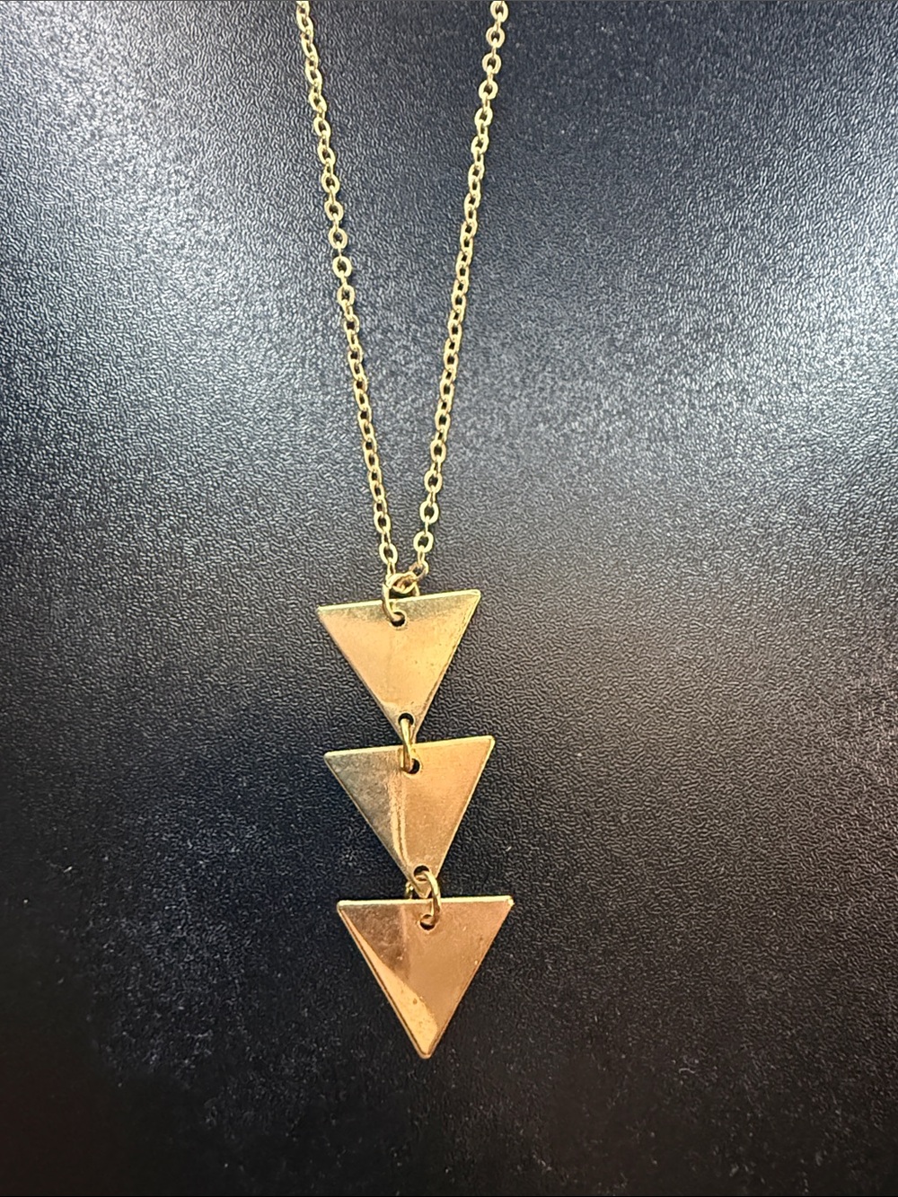 Gold Triangle Necklace